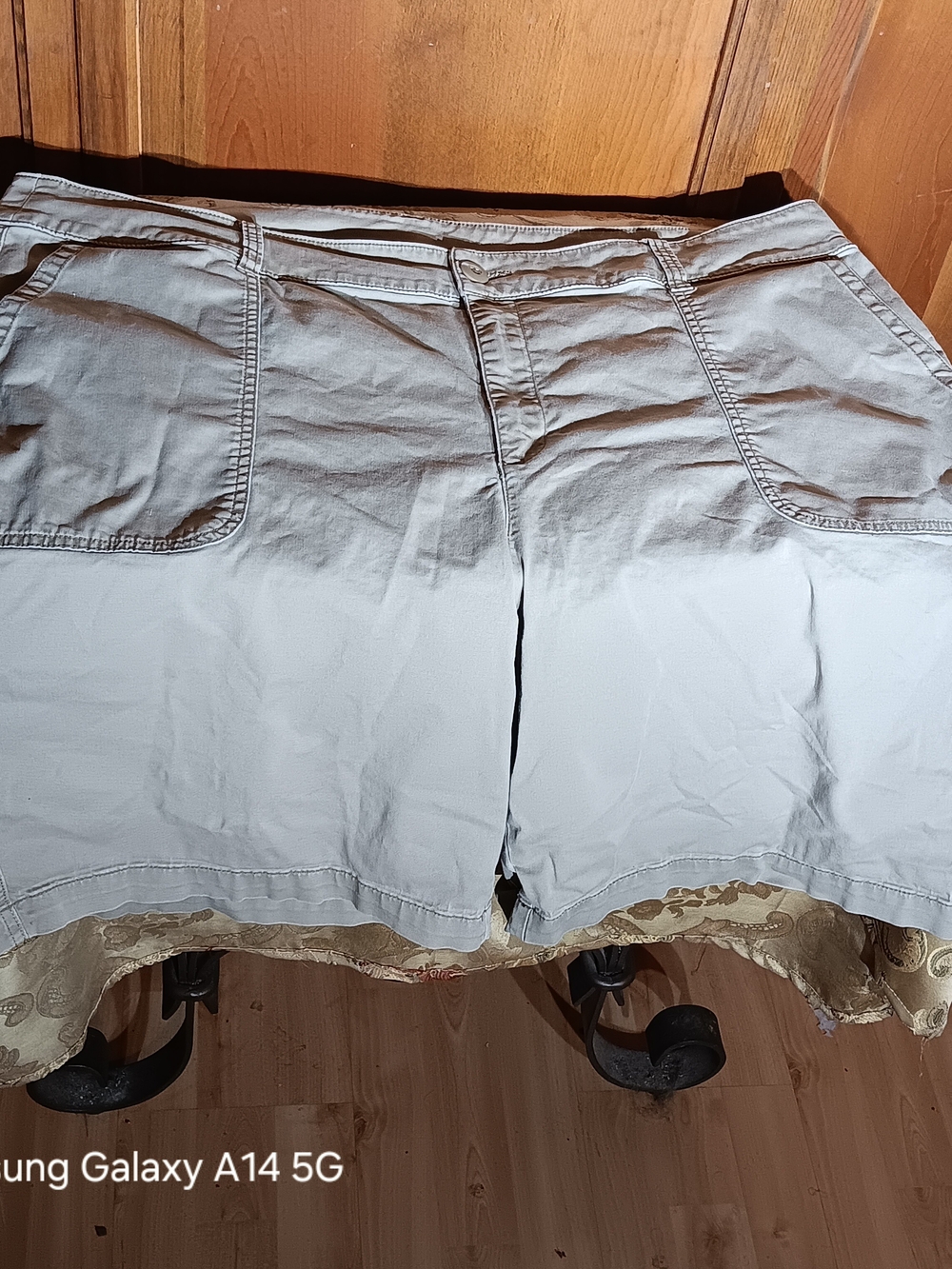 Lane Bryant Light Tan Bermuda Shorts with Patch Pockets